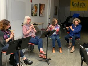 Irish Flute and tin whistle class at the Washington Conservatory of Music