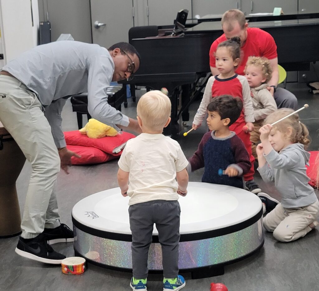music class for babies and toddlers at the Washington Conservatory of Music
