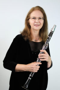 Cheryl Hill with clarinet